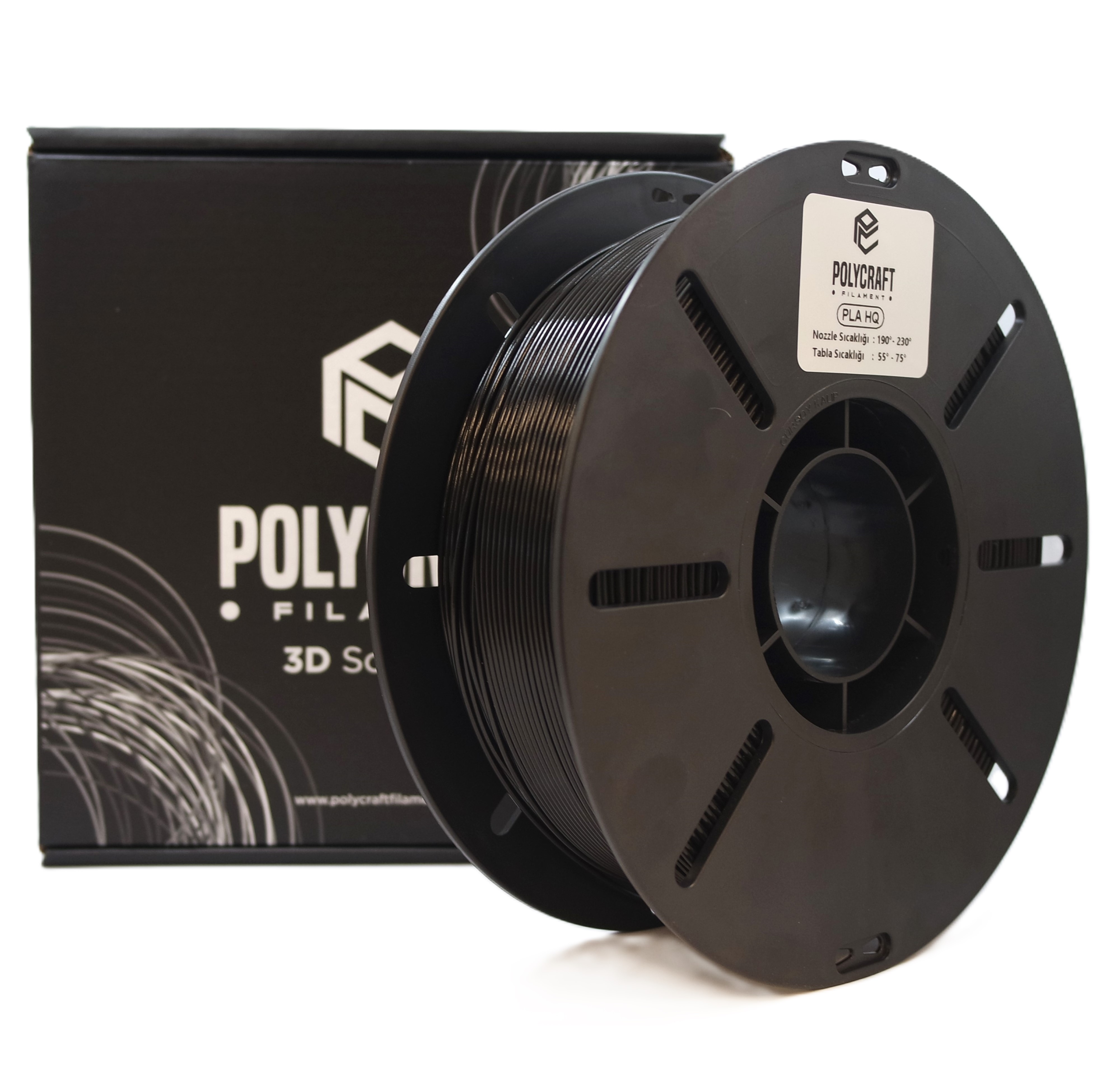 Polycraft PLA HQ (Plus) Filament 1.75 mm - 1 kg - Siyah