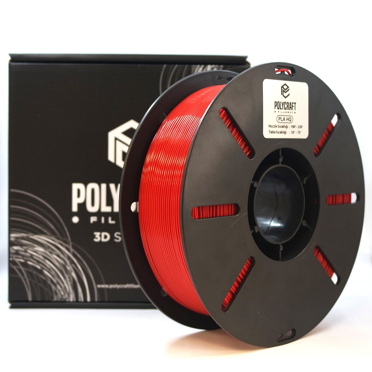 Polycraft PLA HQ (Plus) Filament 1.75 mm- 1 kg - Bayrak Kırmızısı