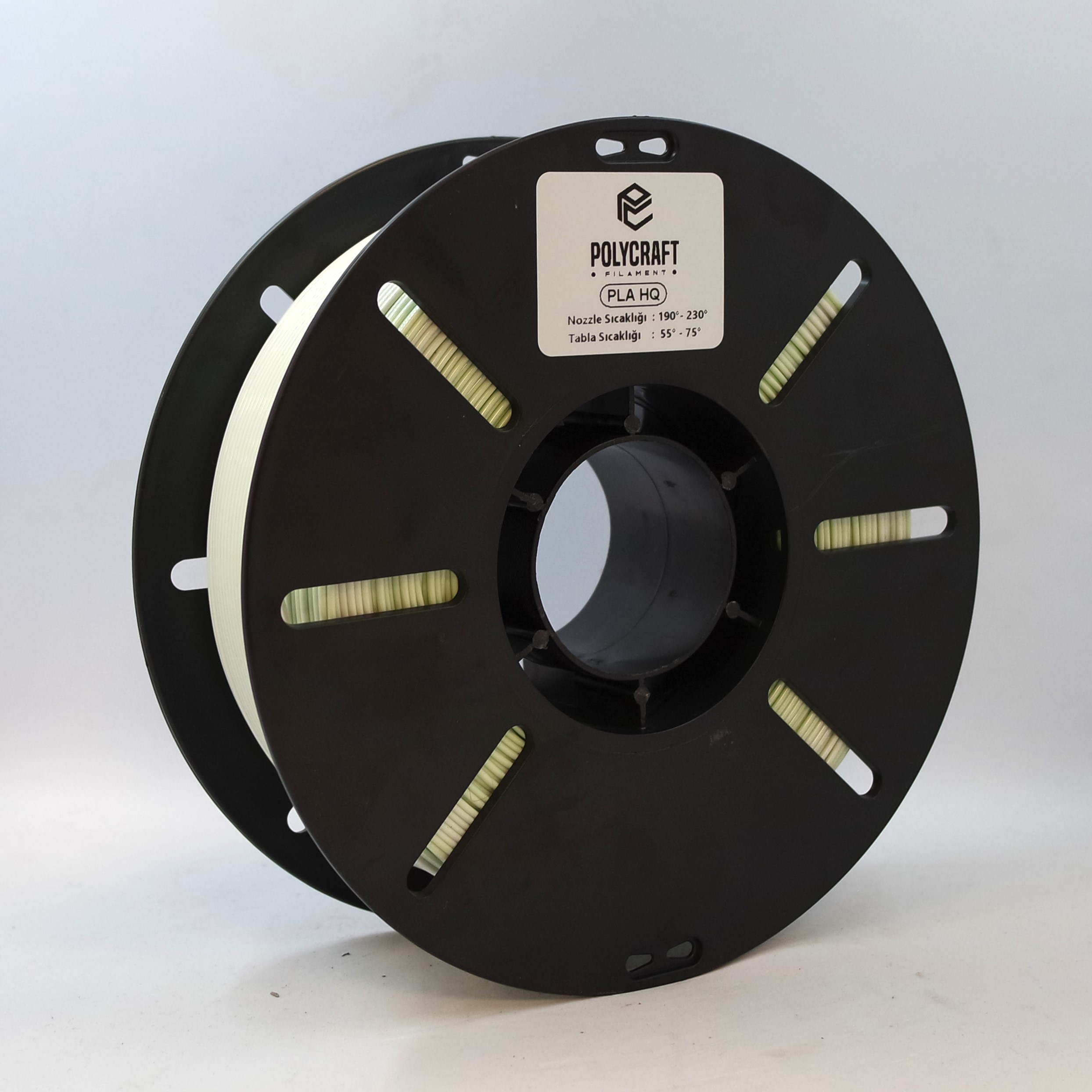 Polycraft PLA HQ (Plus) Degrade Filament 1.75 mm - 1 kg - Beyaz-Açık Yeşil - 